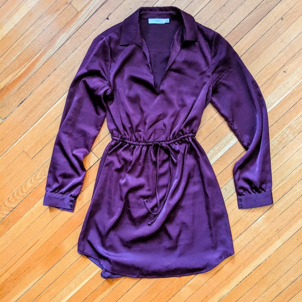 Lush Cinched Waist Dress